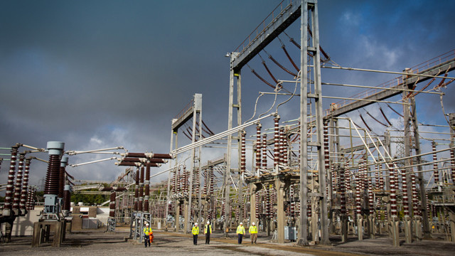 High voltage electrical substation